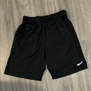 Mens Nike Black Athletic Shorts Lightweight Elastic Waist